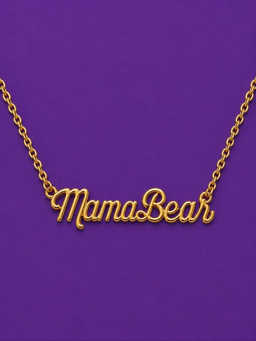 Y2k Mama Bear Dainty Chain Necklace